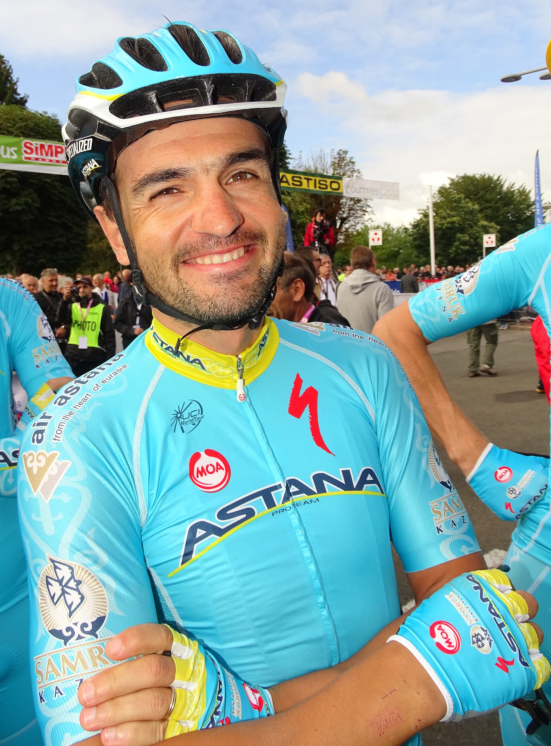 Imagem de referência de Davide Malacarne, descrito nos dados abertos como ciclista italiano