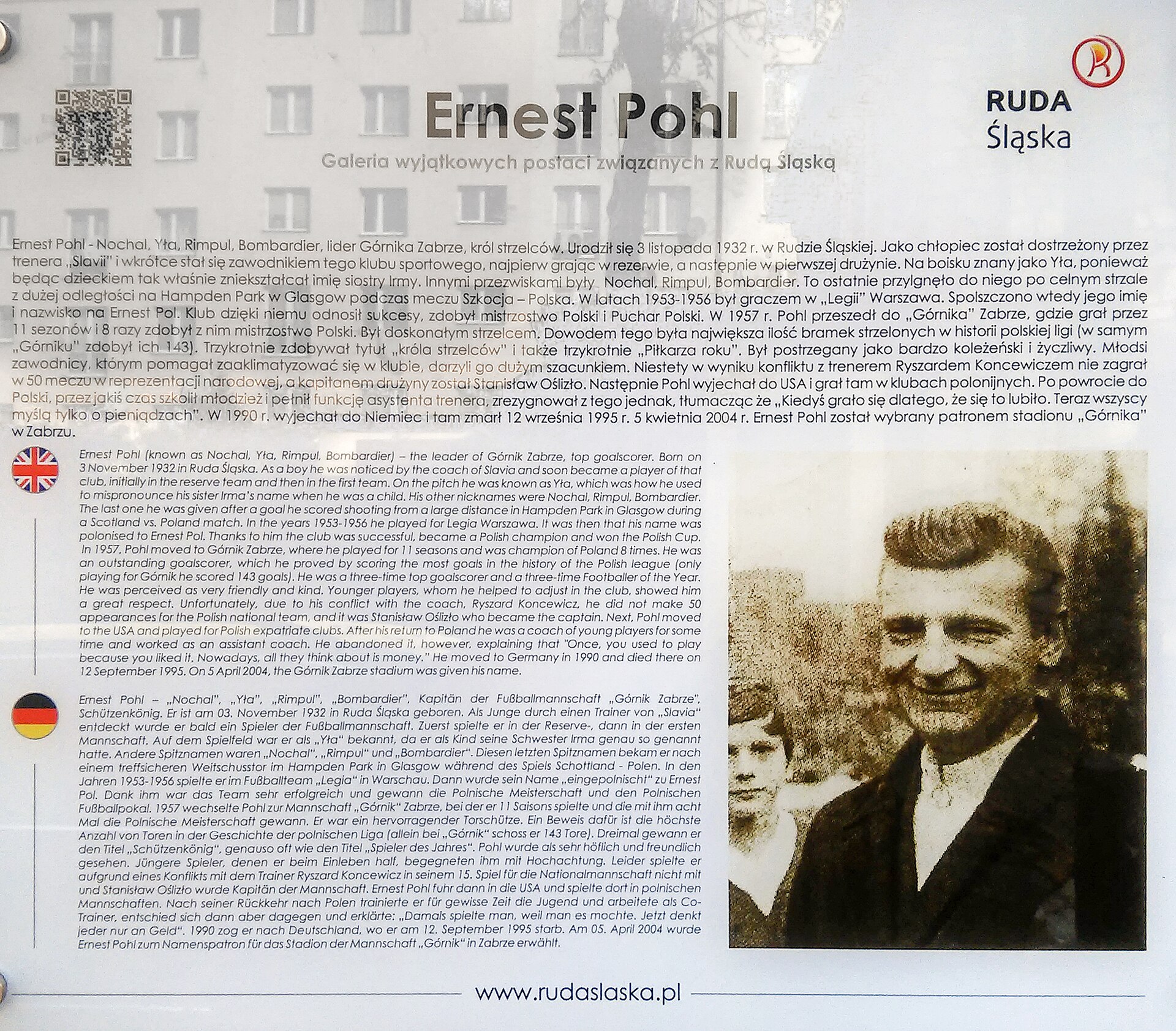 Imagem de referência de Ernest Pohl, descrito nos dados abertos como futebolista polaco