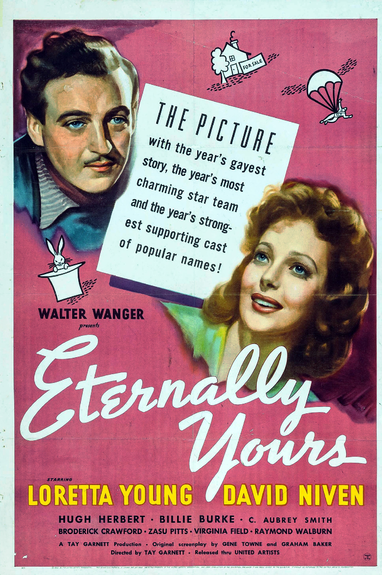 Imagem de referência de Eternally Yours, descrito nos dados abertos como filme de 1939 dirigido por Tay Garnett