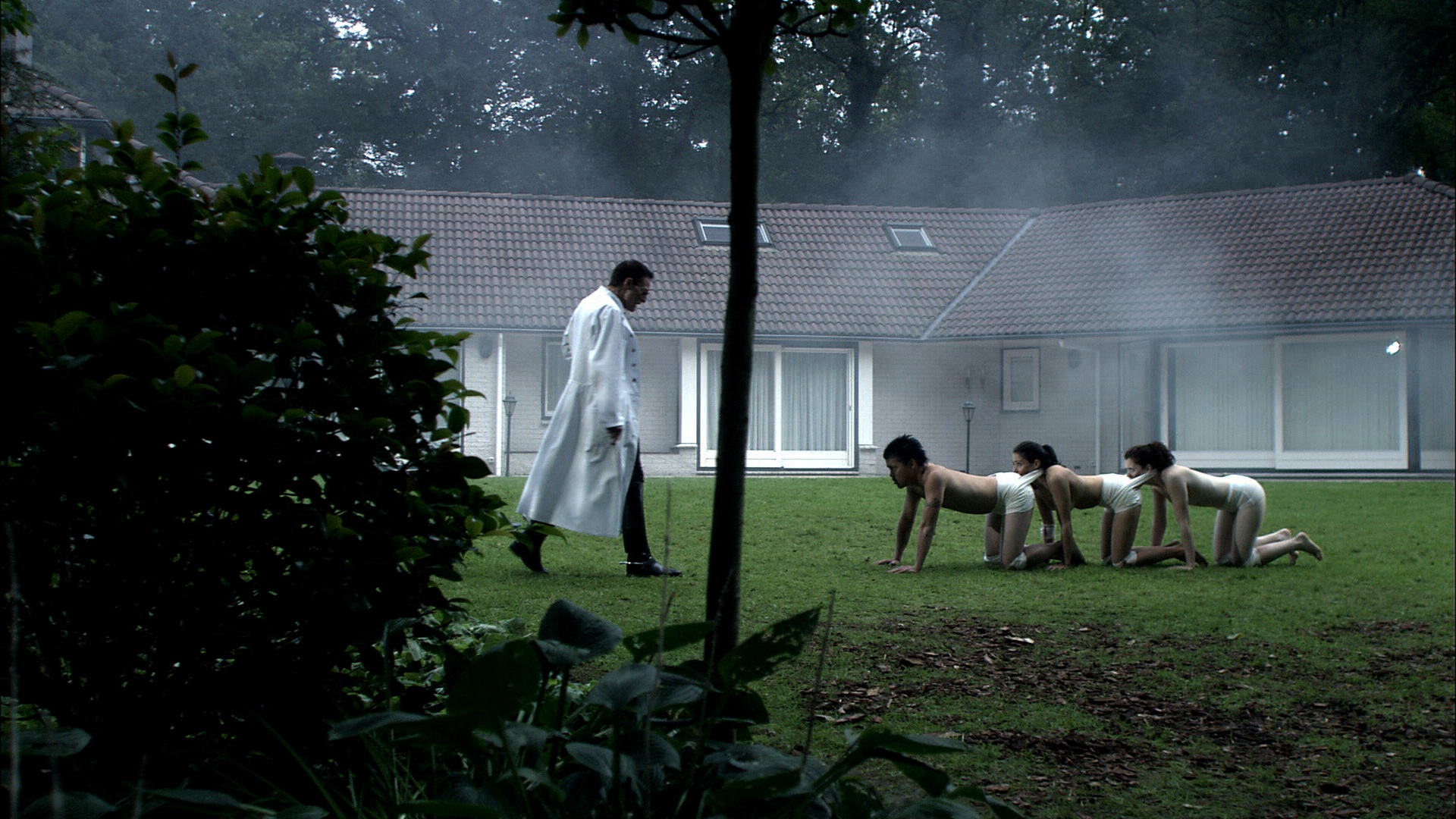 Imagem de referência relacionada a The Human Centipede, item descrito como filme de 2010 dirigido por Tom Six