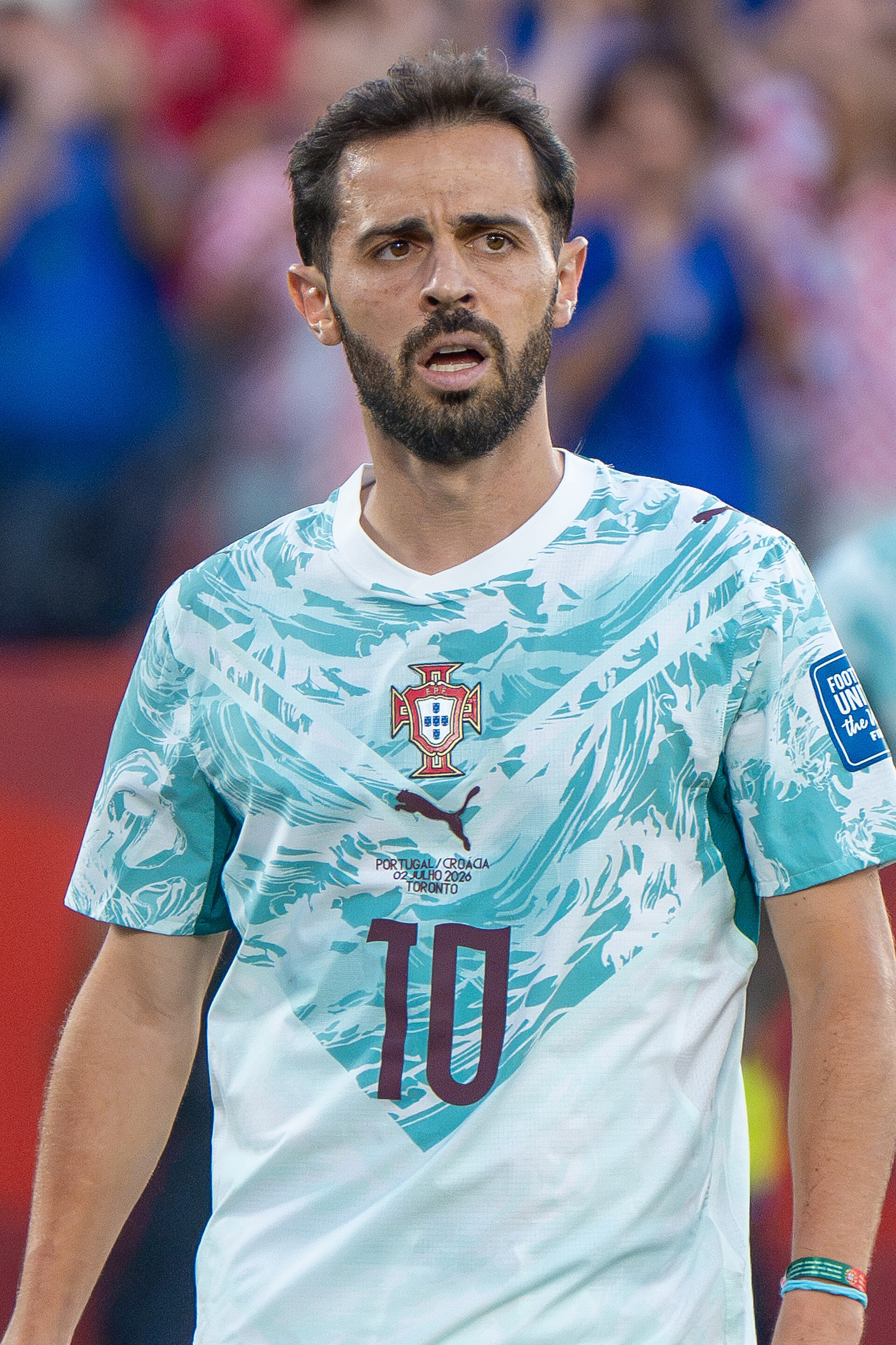 Imagem de referência de Bernardo Silva, descrito nos dados abertos como futebolista português
