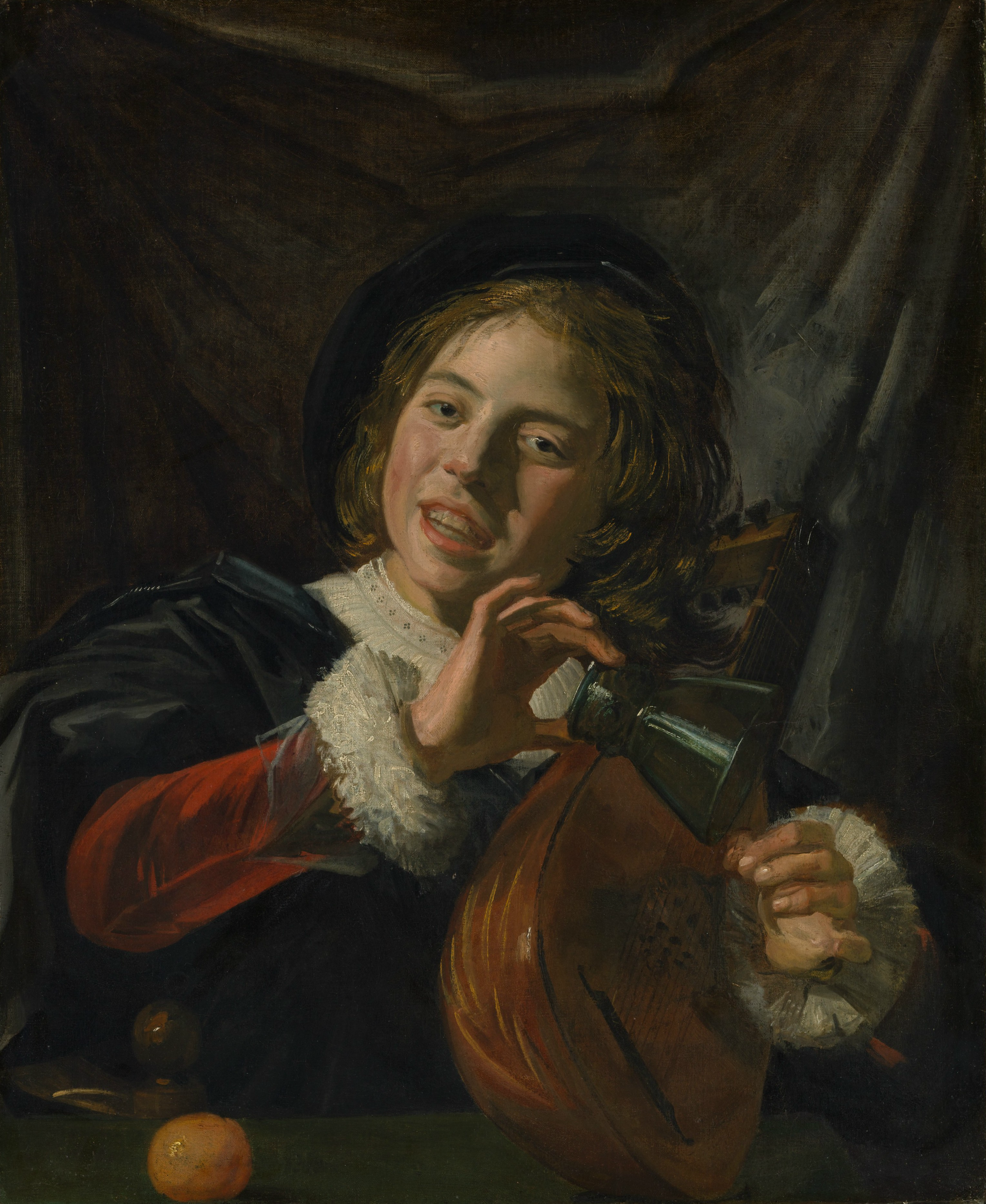 Imagem de referência de Garoto com alaúde, descrito nos dados abertos como pintura de Frans Hals