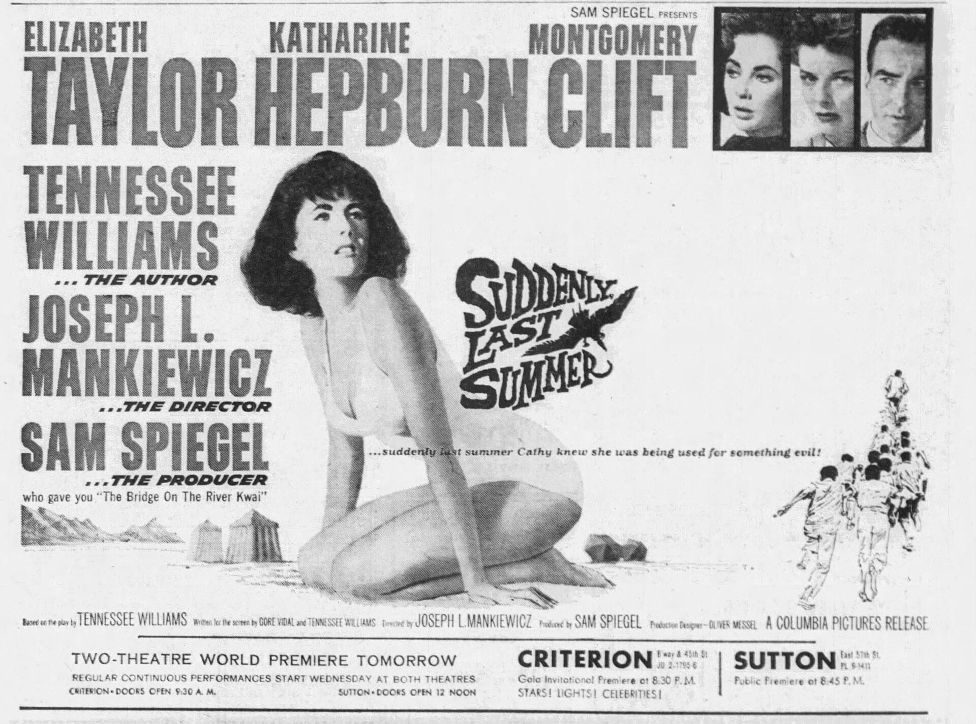 Imagem de referência de Suddenly, Last Summer, descrito nos dados abertos como filme de 1959 dirigido por Joseph L. Mankiewicz