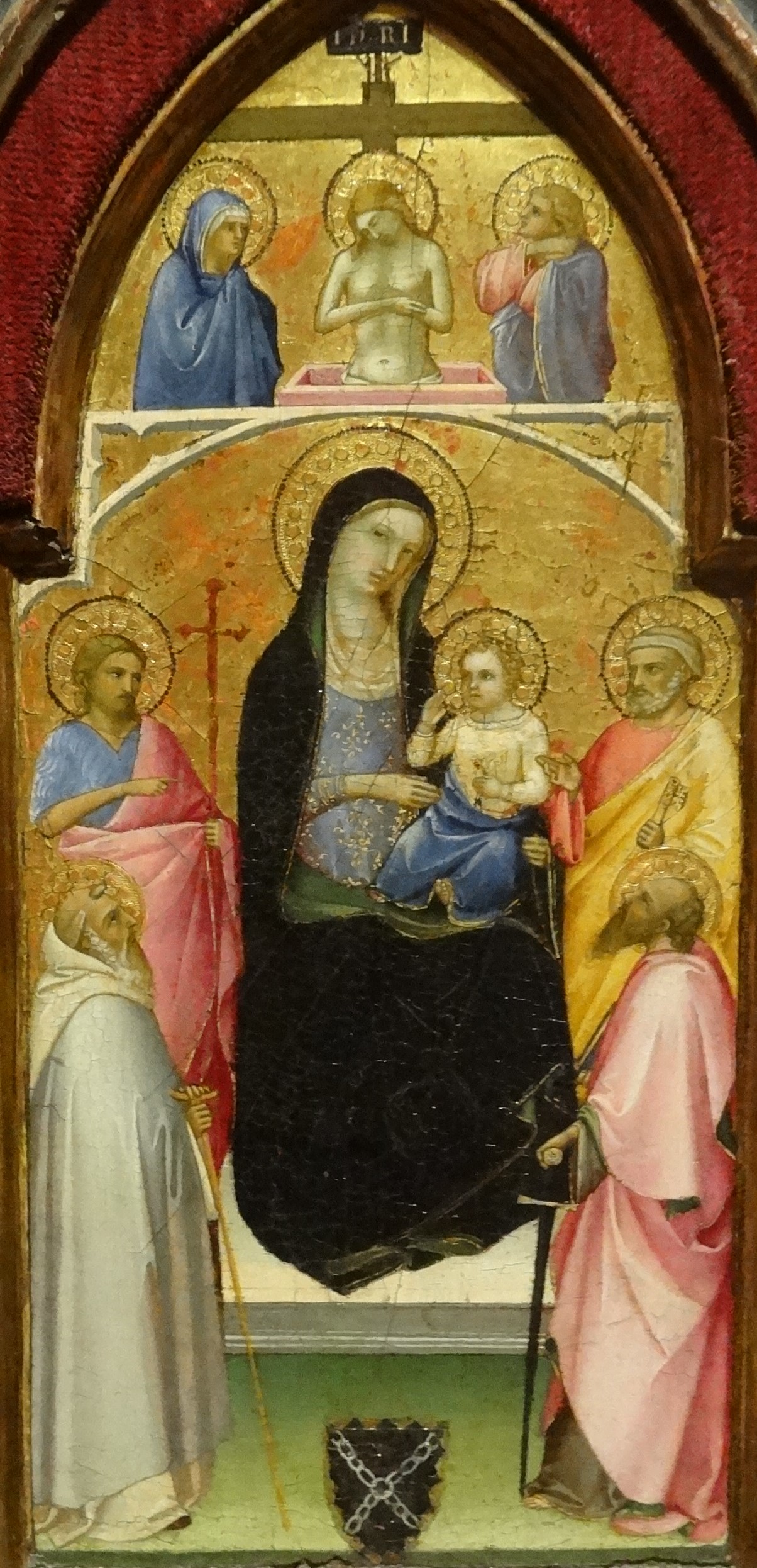 Imagem de referência de A Virgem e o Menino com Santos, descrito nos dados abertos como pintura de Fra Angelico