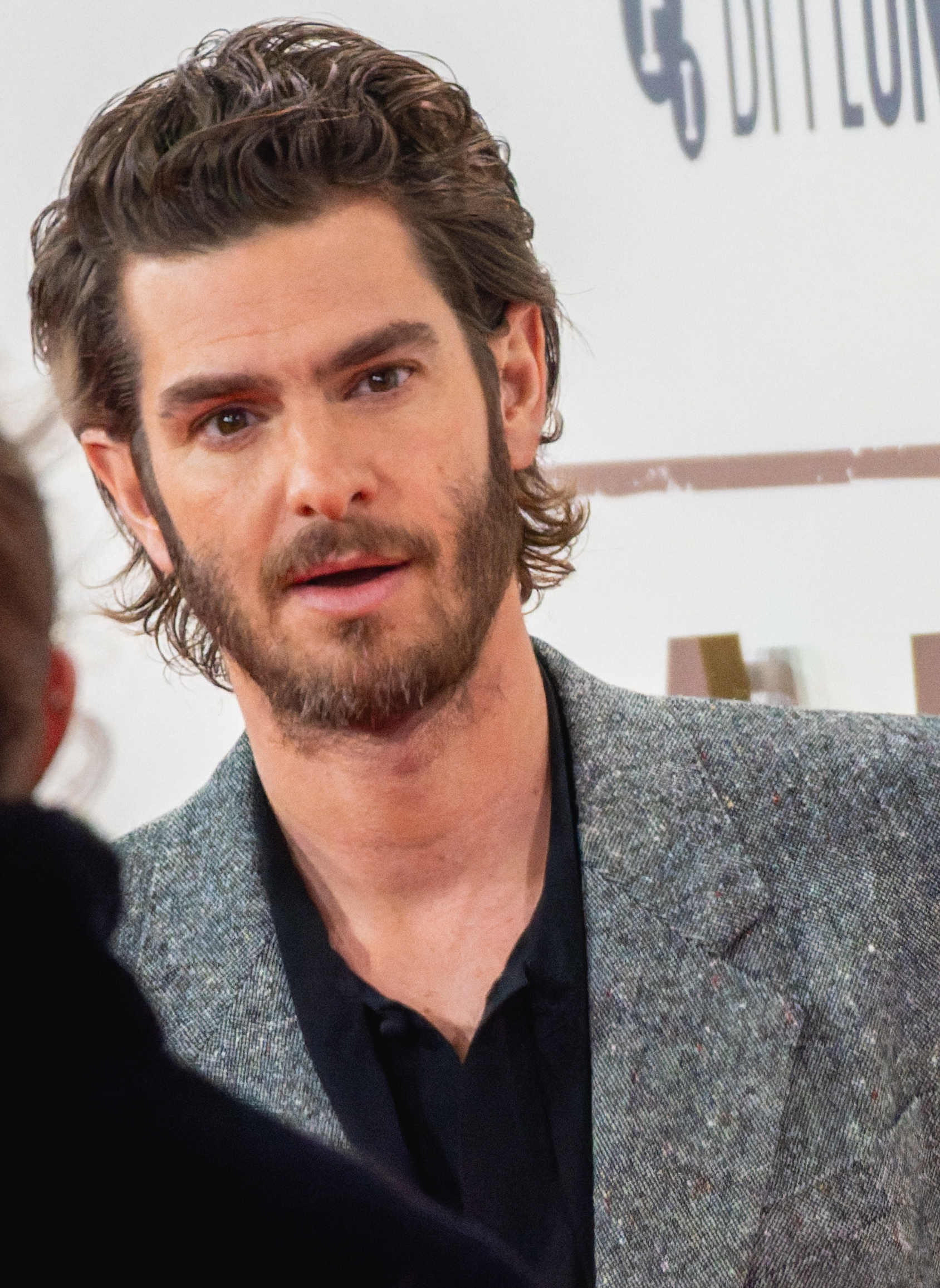 Imagem de referência de Andrew Garfield, descrito nos dados abertos como ator anglo-americano