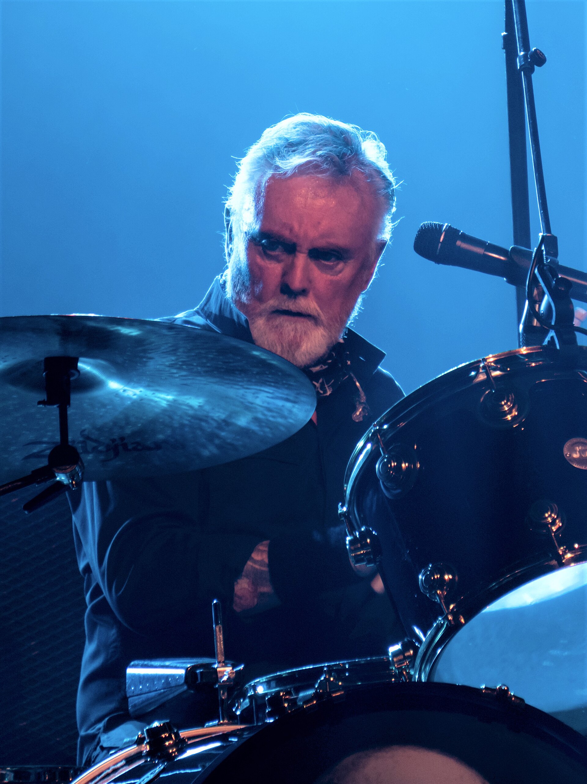Imagem de referência de Roger Meddows-Taylor, descrito nos dados abertos como músico, multi-instrumentista e backing vocal britânico