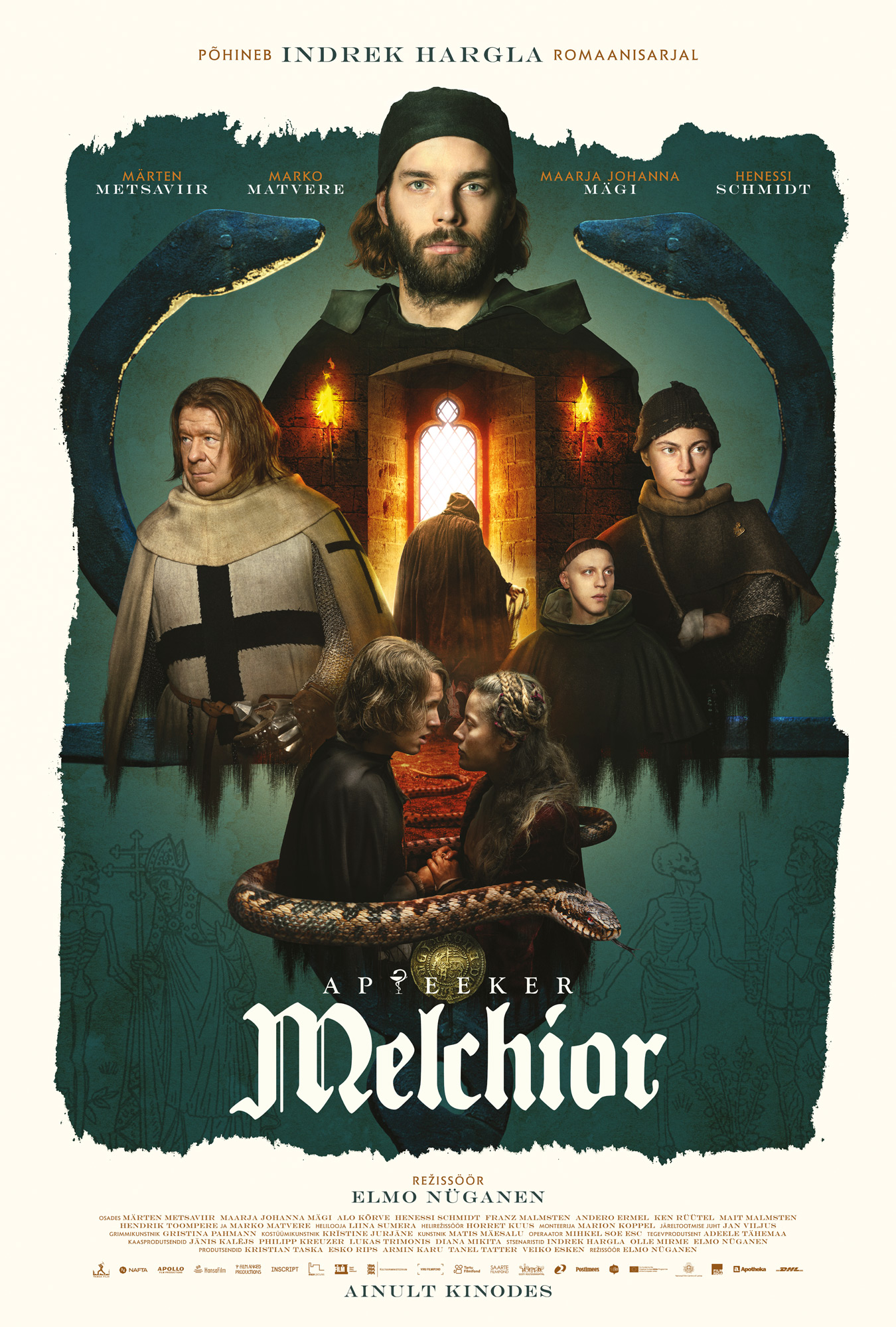 Imagem de referência de Apteeker Melchior, descrito nos dados abertos como filme de 2022 dirigido por Elmo Nüganen