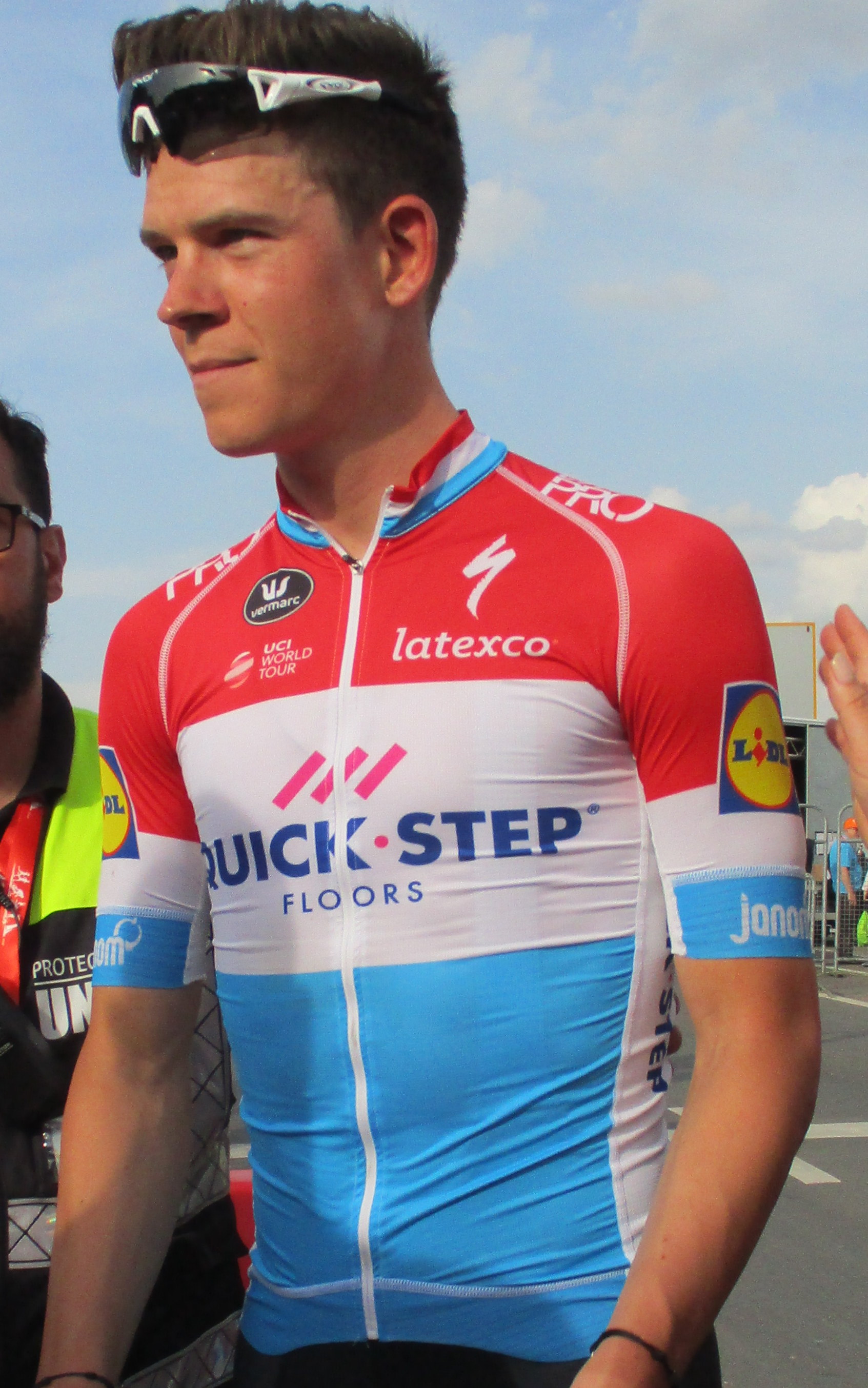 Imagem de referência de Bob Jungels, descrito nos dados abertos como ciclista luxemburguês