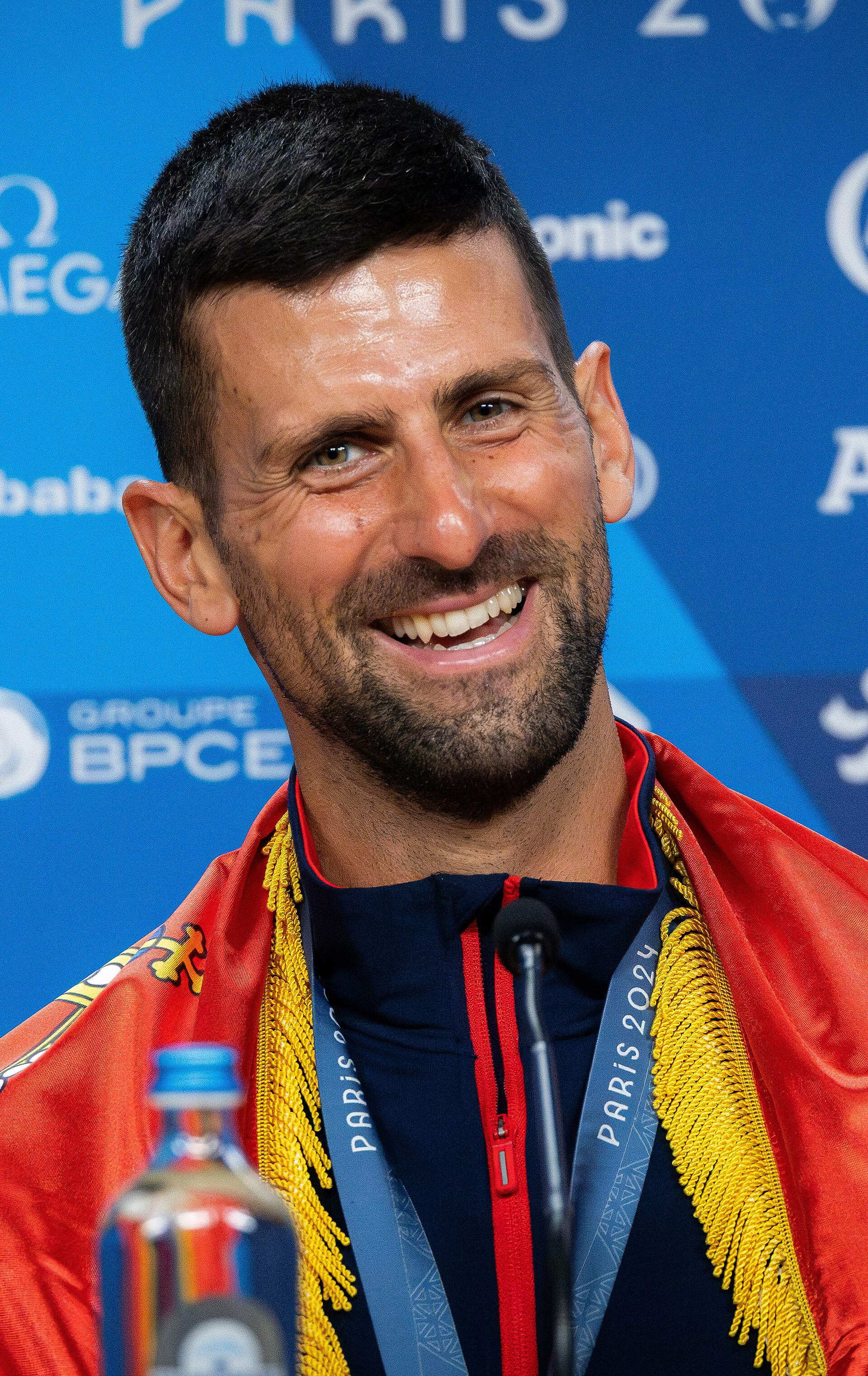 Imagem de referência de Novak Đoković, descrito nos dados abertos como tenista sérvio