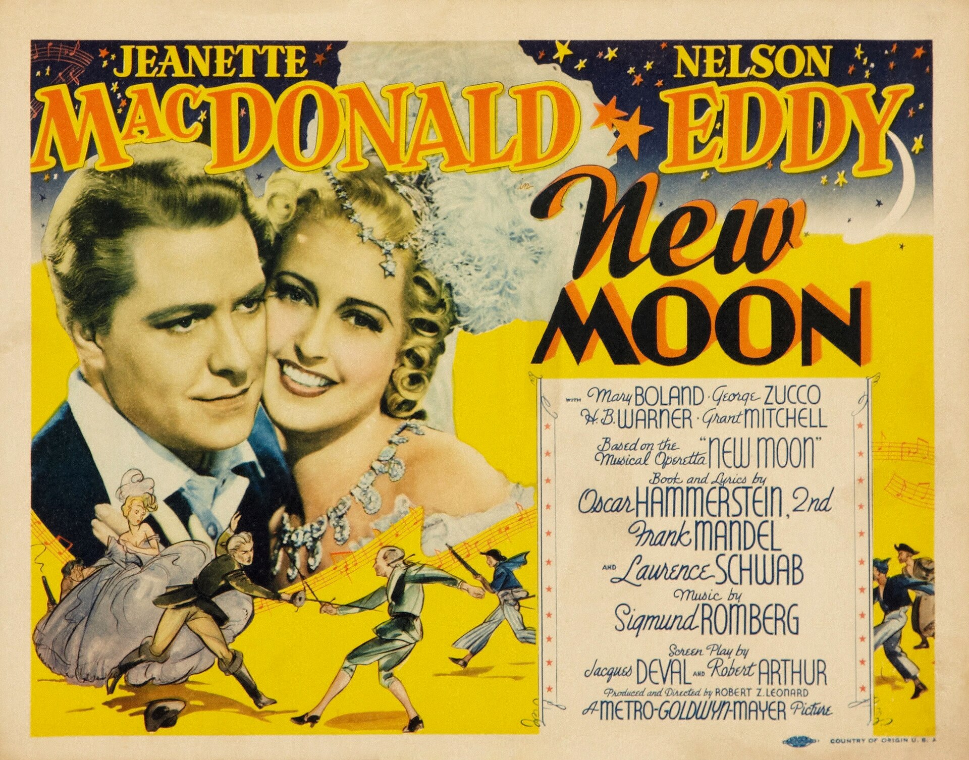Imagem de referência de New Moon (1940), descrito nos dados abertos como filme de 1940 dirigido por Robert Zigler Leonard e W. S. Van Dyke