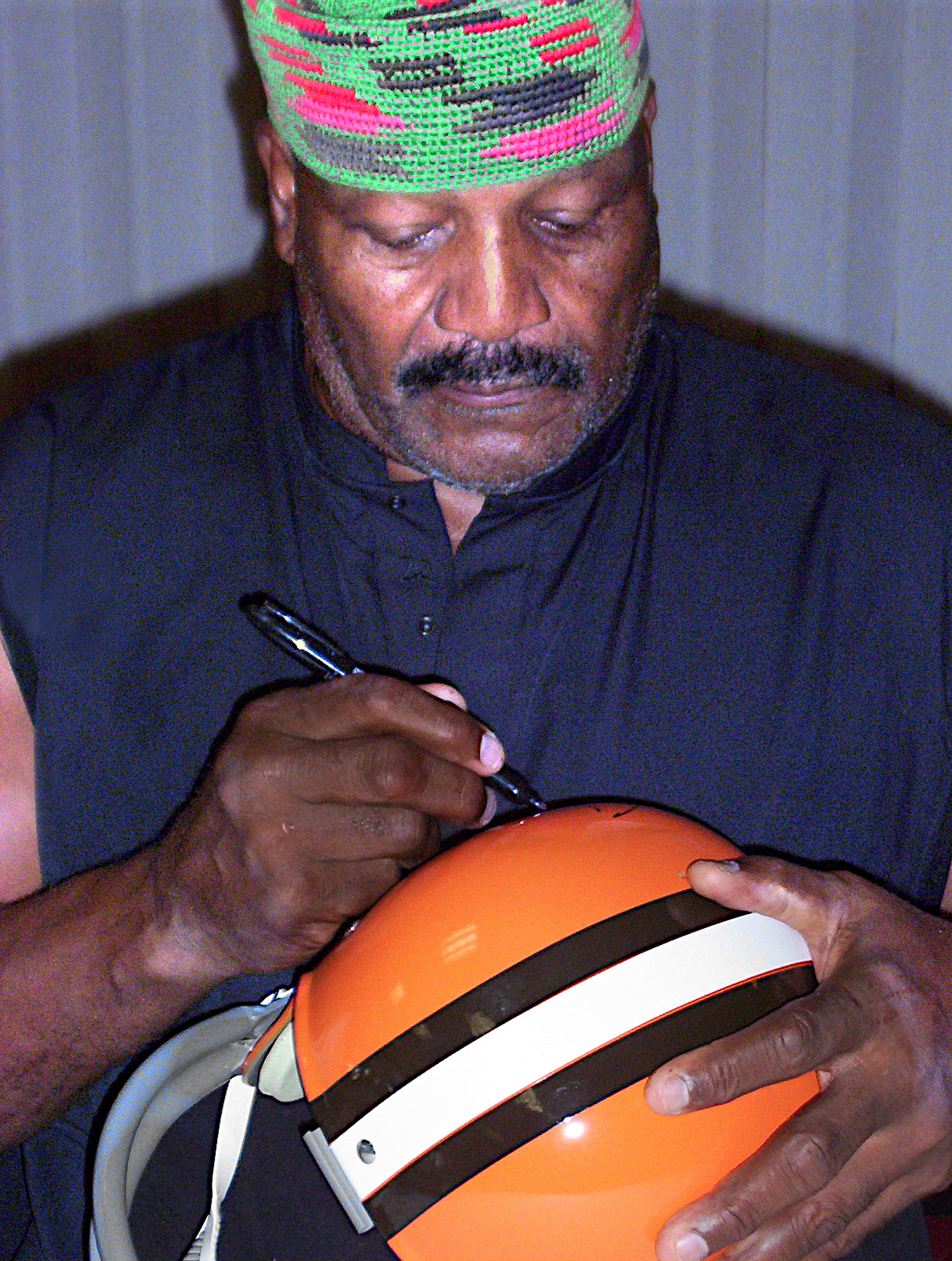 Imagem de referência relacionada a Jim Brown, item descrito como jogador de futebol americano dos Estados Unidos