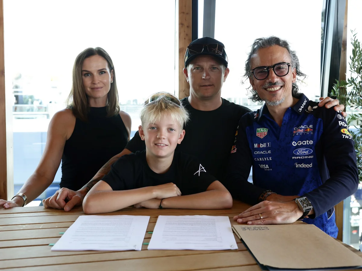 F1: filho de Kimi Raikkonen entra para programa de pilotos da Red Bull