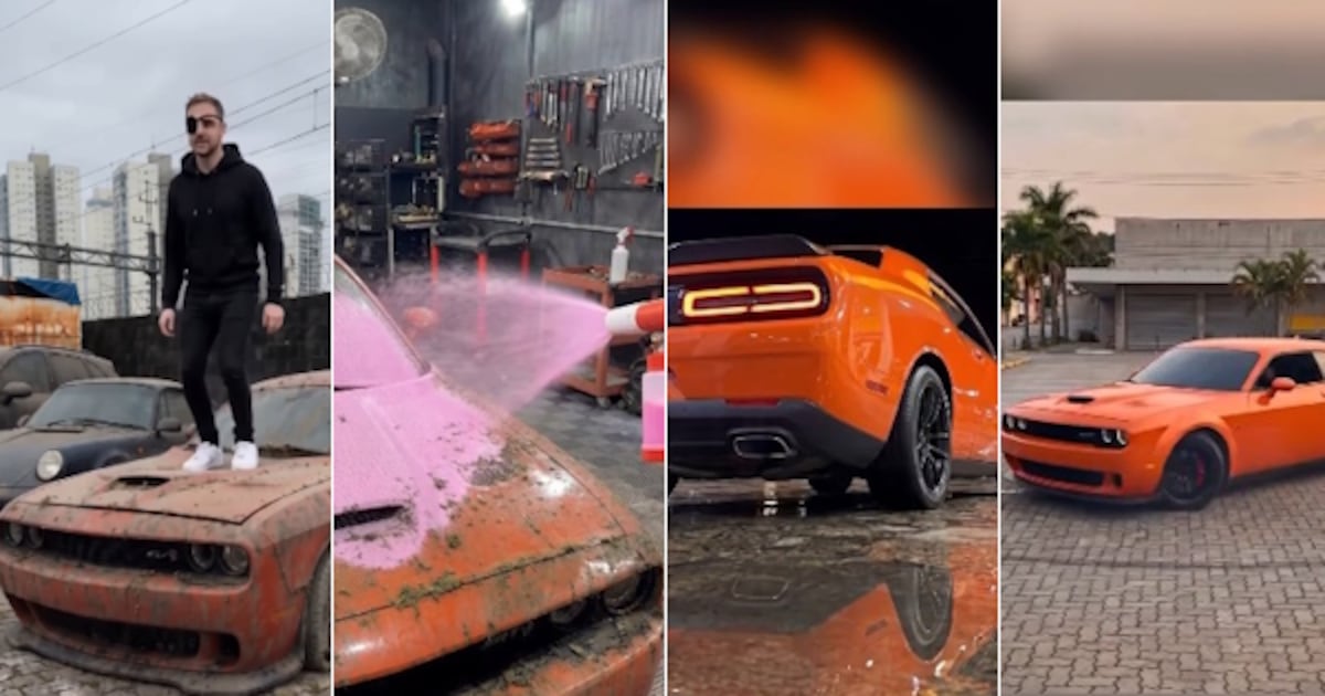 ‘Brabo dos leilões’ acha Dodge Hellcat encostado, faz reforma e chega a resultado inacreditável