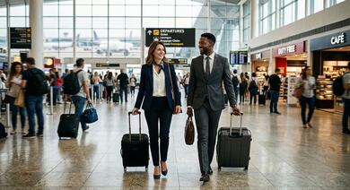 Segunda-feira concentra mais que o dobro das viagens corporativas e tem preço 60% maior na passagem aérea