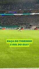 O gol de Giay na vitória do Palmeiras