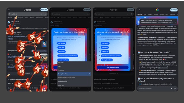 Google tem surpresa ao pesquisar ‘Rock in Rio’; veja como funciona