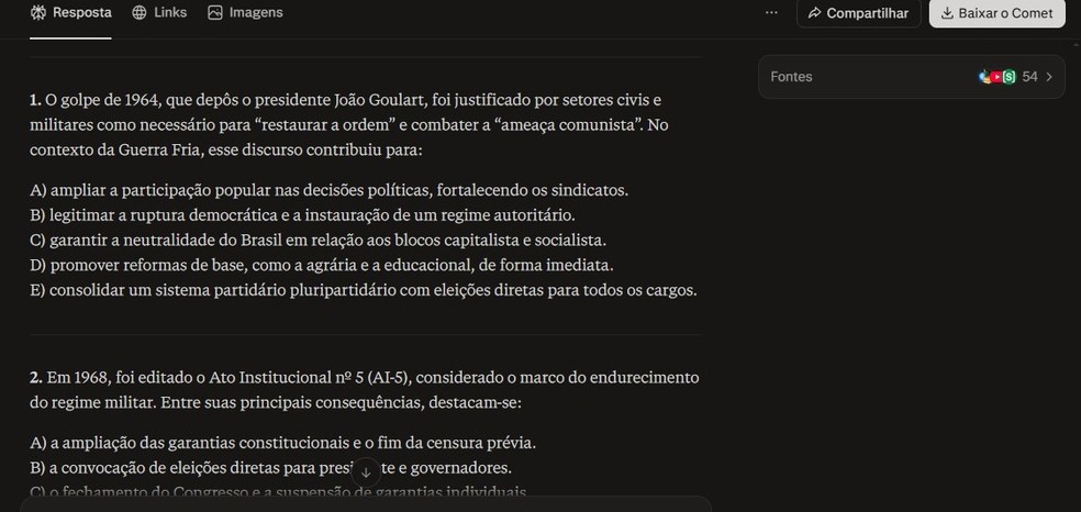 Perplexity pode ajudar na revisão para o Enem? Saiba como usar a IA