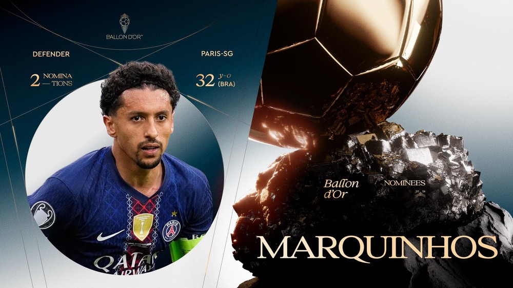 Marquinhos concorre ao prêmio de melhor jogador do mundo — Foto: Divulgação