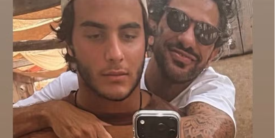 Marcelo Sangalo faz homenagem ao namorado da mãe, Tiago Maia Foto: Reprodução/Instagram