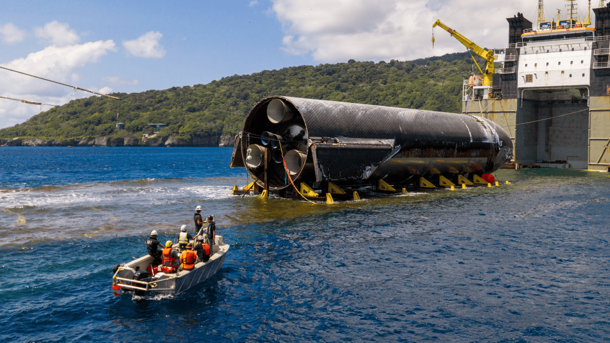 Depois de 24 dias, SpaceX resgata o Starship 40, que passará por testes