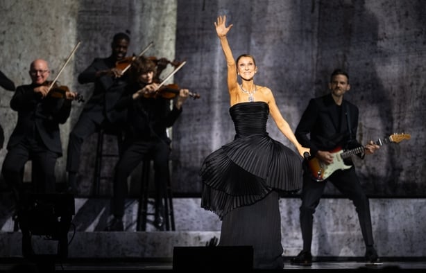 Céline Dion performs on the opening night of her residency at at the Plenitude Arena on 12 September, 2026 in Nanterre, France. (Photo by Samir Hussein/WireImage)