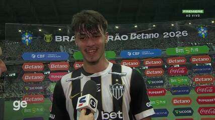 Vitão celebra primeiro gol no profissional com a camisa do Atlético: "Inesquecível"