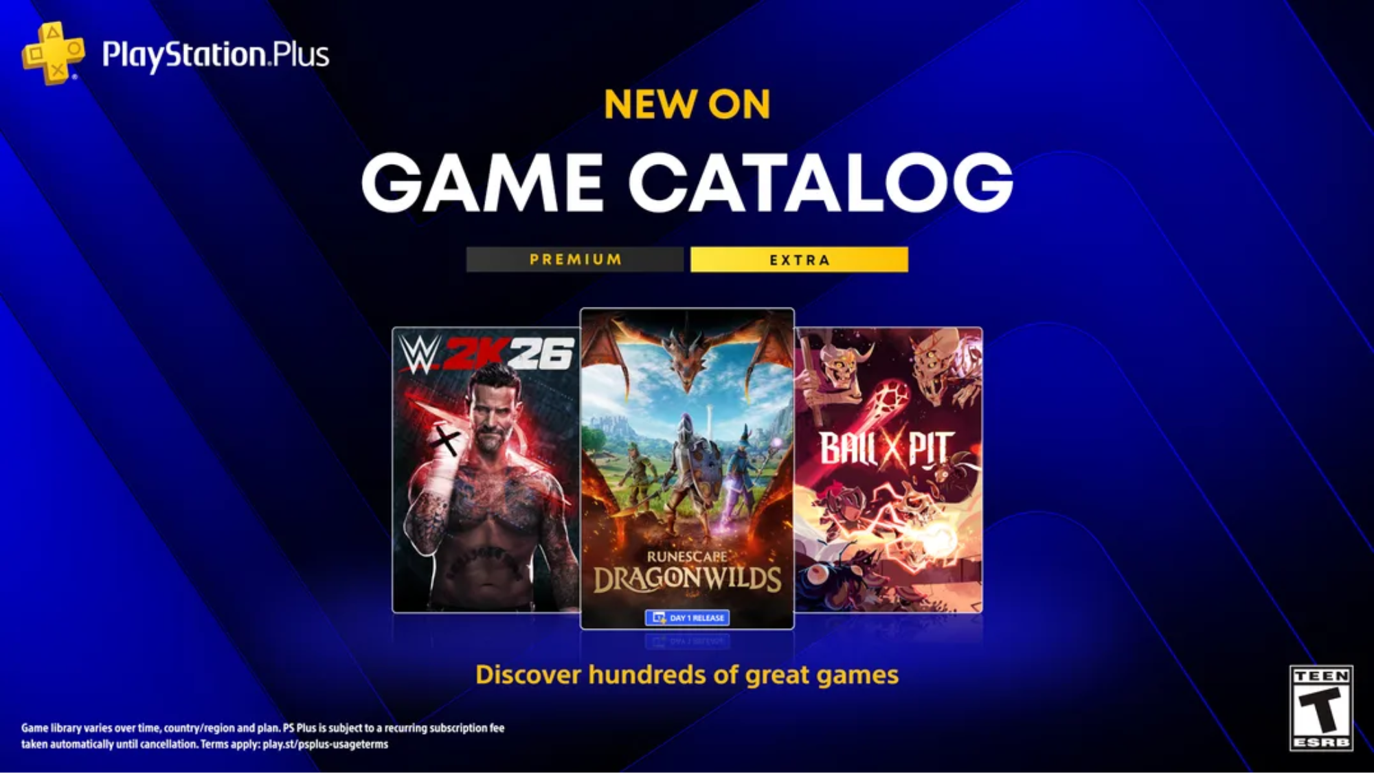 PS Plus Extra e Deluxe recebem WWE 2K26, RuneScape e mais jogos em setembro