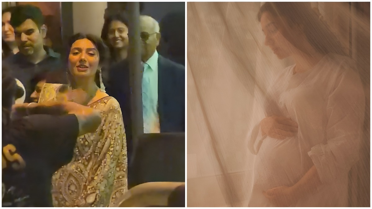 A atriz paquistanesa Mahira Khan revela segunda gravidez aos 41 com foto de barriga