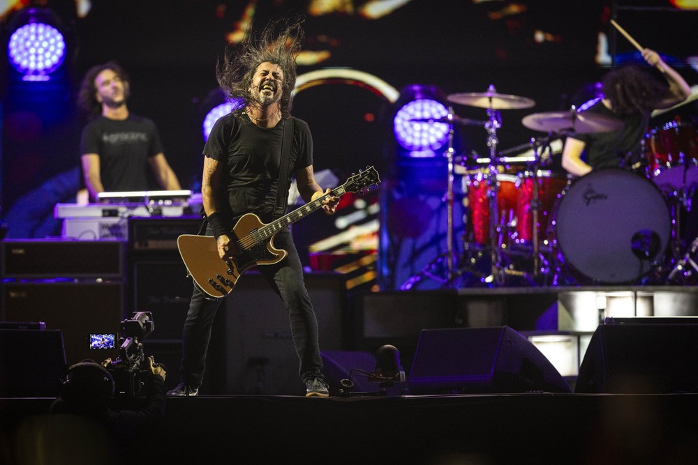 Show da banda Foo Fighters no Palco Mundo do Rock in Rio 2026 — Foto: Guito Moreto / Agência O Globo