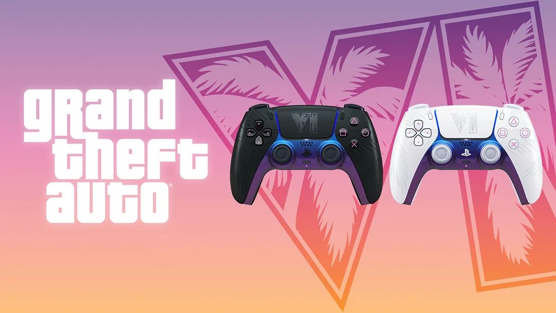 Key artwork from the PS Blog piece on the new GTA 6 PS5 controllers