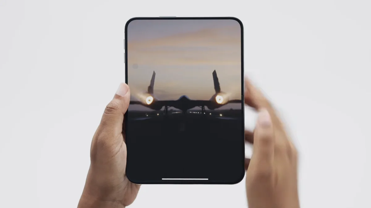 Imagem da matéria: iPhone dobrável tem câmera escondida embaixo da tela