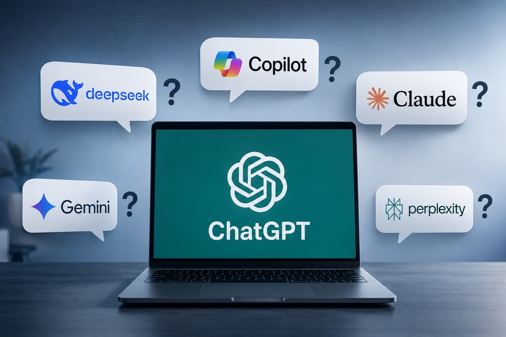 Empresas de tecnologia, como OpenAI, Anthropic e Google, vivem uma "corrida de IA" — Foto: Imagem gerada por IA/OpenAI