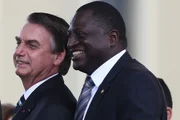 O deputado federal Hélio Lopes e o ex-presidente Jair Bolsonaro