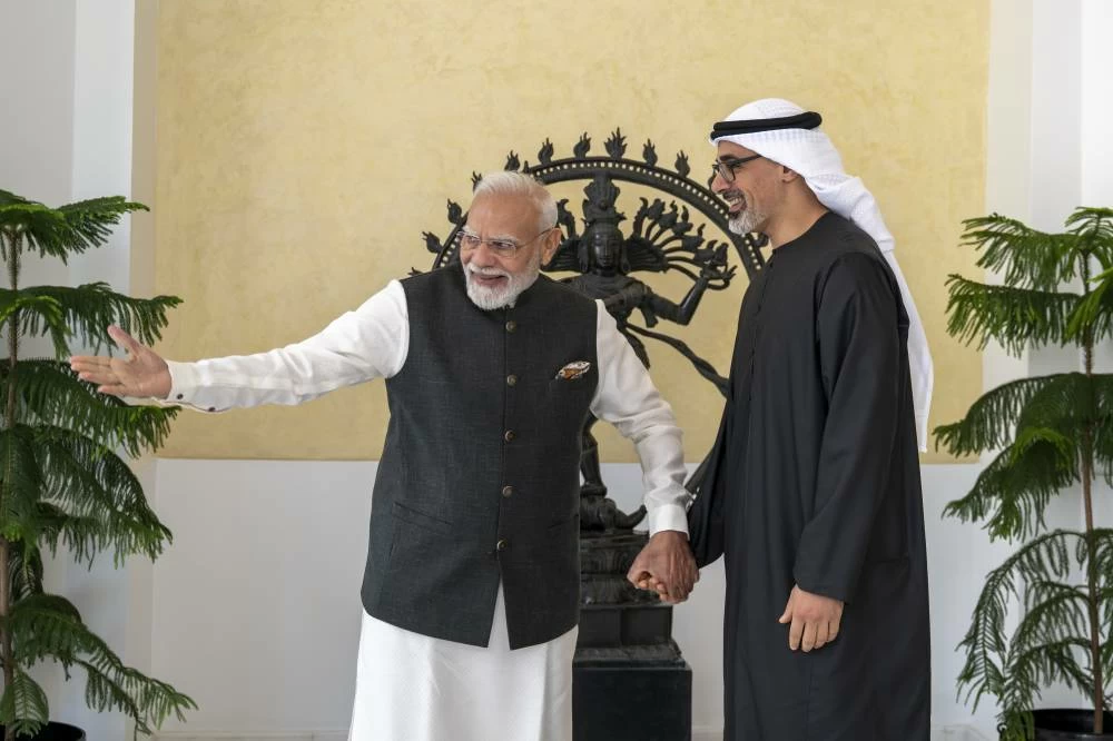 Chaturvedi said the discussions between His Highness Sheikh Khaled bin Mohamed bin Zayed Al Nahyan, Crown Prince of Abu Dhabi, and Indian Prime Minister Narendra Modi have created fresh momentum for deeper economic and development cooperation between the two countries.