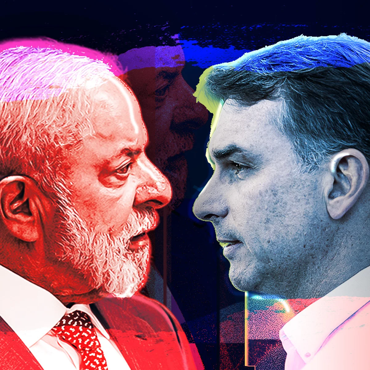 Meio/Ideia: Lula e Flávio Bolsonaro estão empatados com 46% no 2º turno
