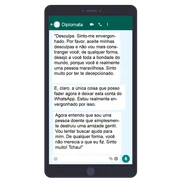 Mensagens trocadas entre vítima e diplomata brasileiro um dia depois de assédio sexual