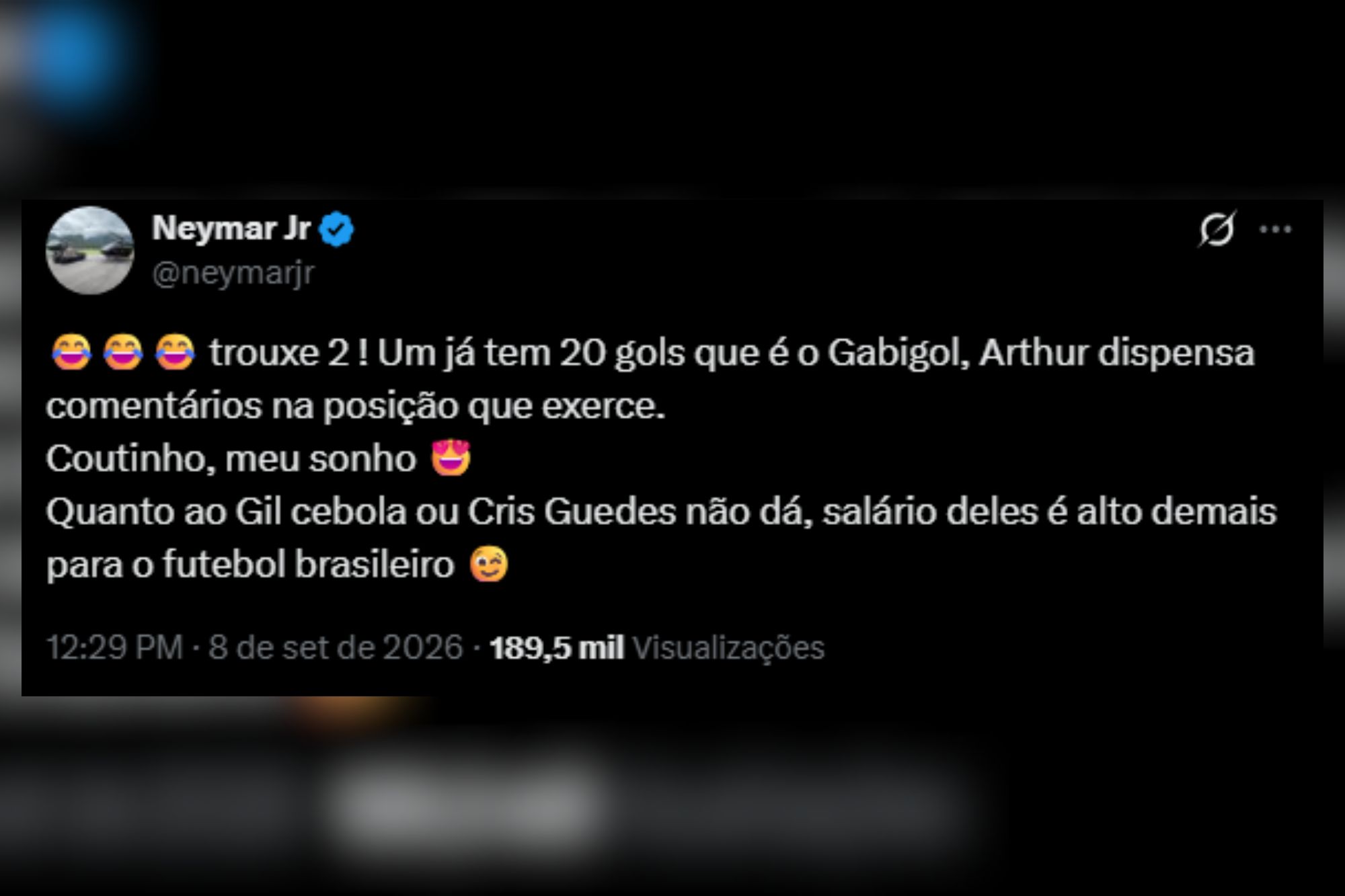 Neymar vibra com vitória do Santos: "Se for sonho, não quero acordar"